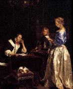 Gerard ter Borch the Younger Woman Reading a Letter Spain oil painting artist